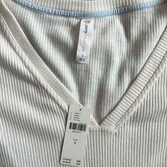 Anthro Daily Practice Long Sleeve Twofer Midi Dress - Picture 4 of 5